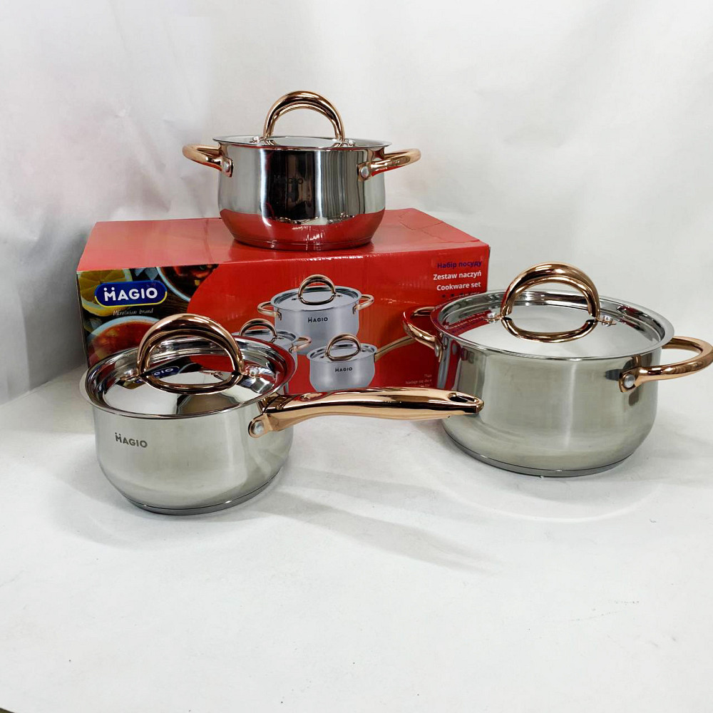 Набор больших кастрюль, Набор каструль с антипригарным покрытием кастрюль хорошего качевства TF-87 Львов - изображение 10