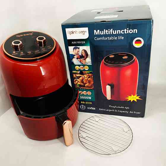 Фритюрниця для домашніх страв Rainberg, Сенсорна побутова аерофритюрниця, Безмасляний фритюр VW-73 Львів