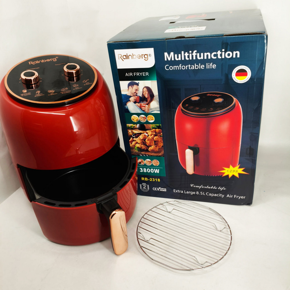 Фритюрниця для домашніх страв Rainberg, Сенсорна побутова аерофритюрниця, Безмасляний фритюр VW-73 Львів - фото 4