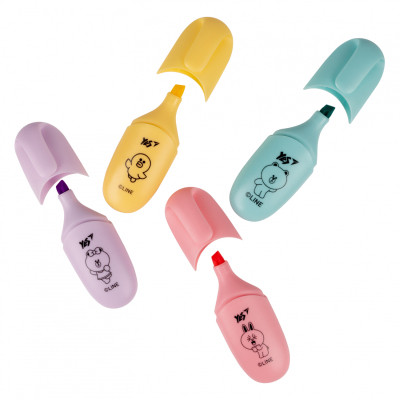 Набор маркеров Yes текстовый Line Friends 4 шт (390711) Винница - изображение 3