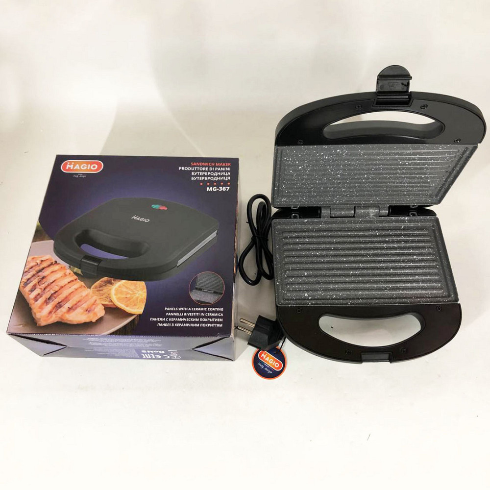 Гриль контактний подвійний гладкий, Електрогриль для стейків притискний гриль Притискний електро GL-93 Львів - фото 5