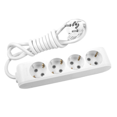 Сетевой удлинитель Panasonic X-tendia із заземленням 4 розетки, 3м (WLTB04432GR-UA) Винница - изображение 1