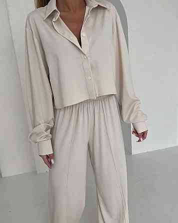 Жіночий стильний костюм дабл Армані Шампань, 42/44 Одеса