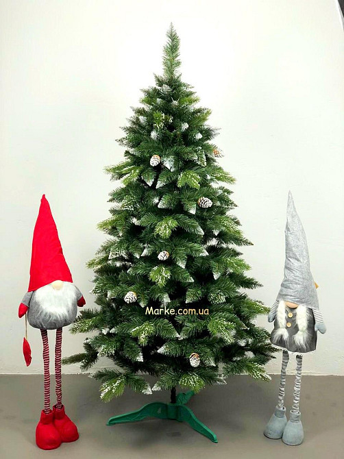 Ялинка штучна Білосніжка VIP з натуральними шишками 2,2м 220см Київ - фото 2