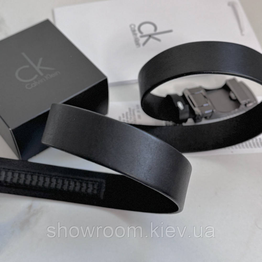 Кожаный мужской ремень с пряжкой автомат Ск (411) Киев - изображение 7