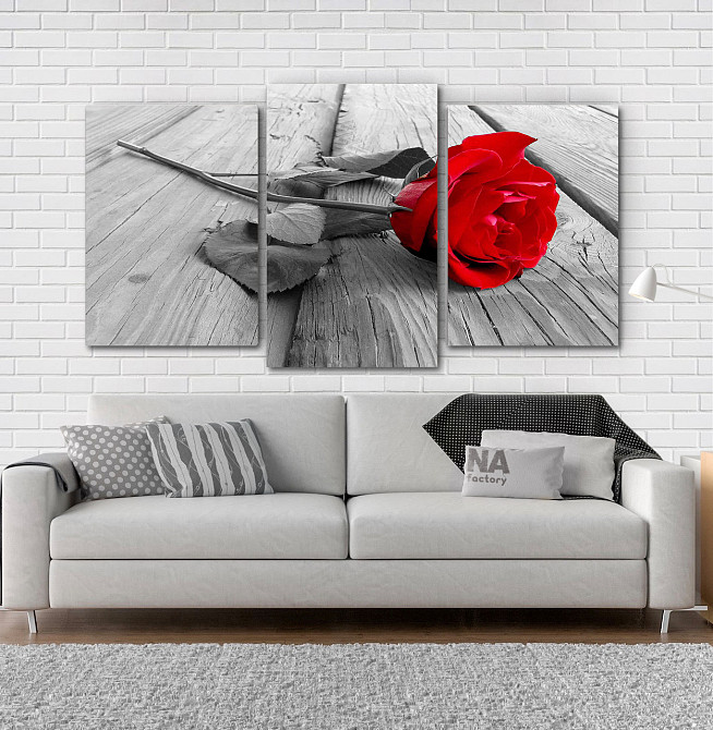 Модульна картина Квіти Троянда Art-235_3 Київ - фото 2