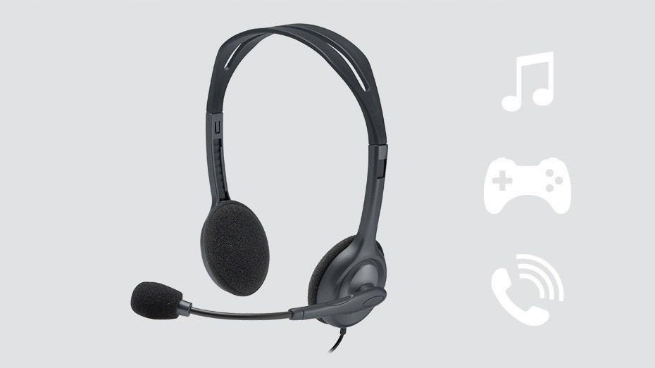 Гарнітура Logitech H111 Stereo (981-000593) Сірий Харків - фото 3
