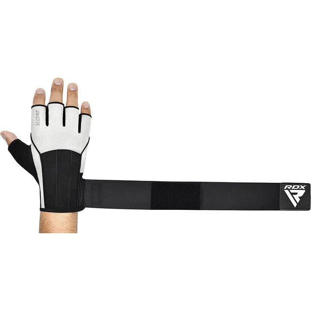 Рукавички для фітнесу RDX W3 WHITE WITH EVA PADDING-L Каменское - изображение 4
