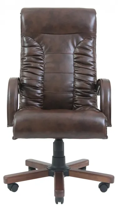 Офисное Кресло Руководителя Richman Onyx Madras Kashtan Wood Принт М3 MultiBlock Коричневый Киев - изображение 2
