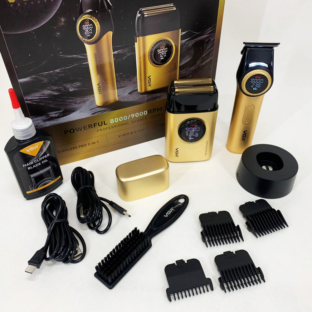 Машинка для стрижки волосся з мотором VGR 2 в 1 V-977 V-377, Набір машинок для стрижки SZ-57 Львів - фото 5