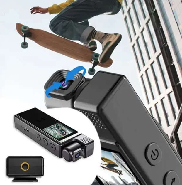 Видеокамера нагрудная Wi-Fi аккумуляторная боди камера с дисплеем 1.3 дюйма регистратор с фиксацией клипсой UKC L9 Коломыя - изображение 2