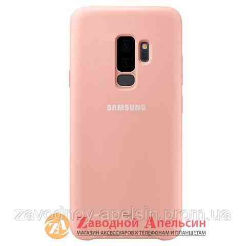 Samsung G965 S9 Plus чехол микрофибра Silicone Cover (розовый) Одесса