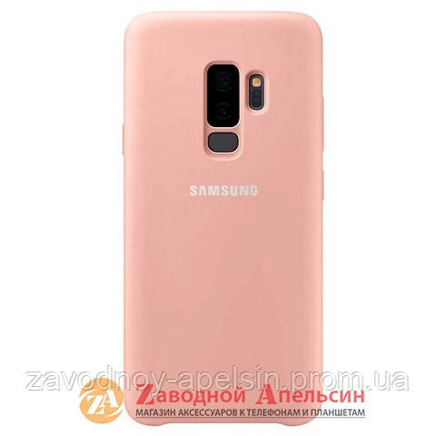Samsung G965 S9 Plus чехол микрофибра Silicone Cover (розовый) Одесса - изображение 1