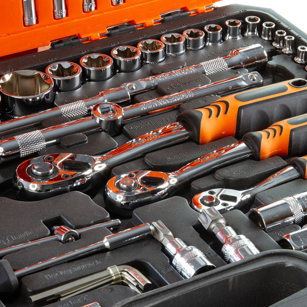 Универсальный набор торцевых головок и гаечных ключей 216 элементов в кейсе Mar-Pol (B58229) Нововолынск - изображение 8