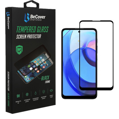 Стекло защитное BeCover Motorola Moto G22 Black (708144) Винница - изображение 1
