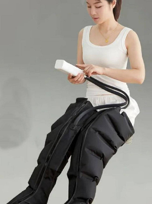 Массажер для ног Luyao LY-670 воздушно-компрессионный 6 камер (3 режима) Черный Киев - изображение 6