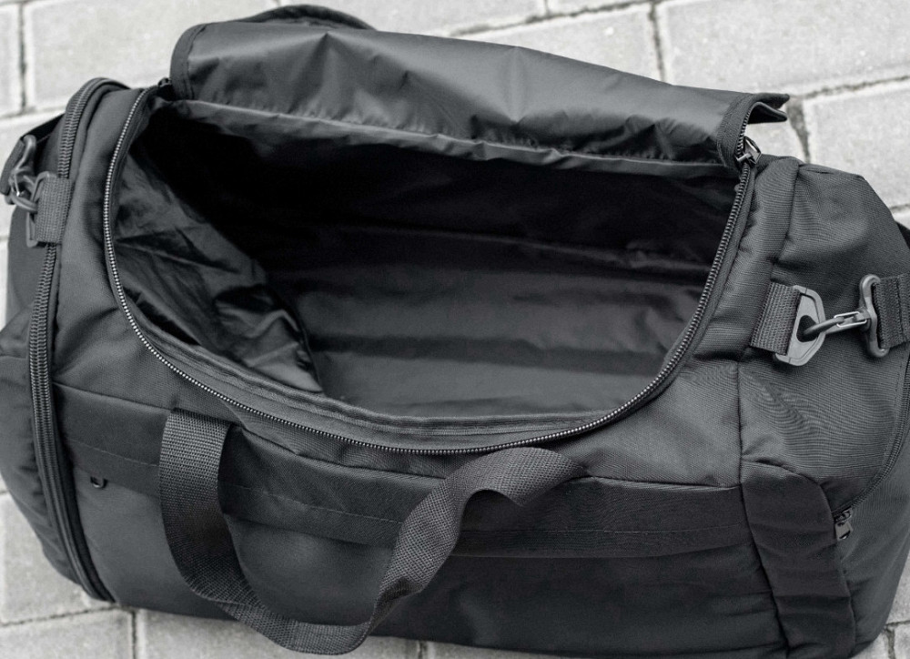 Дорожня спортивна сумка з відділом взуття на 53л TRIUMF Black. Киев - изображение 5