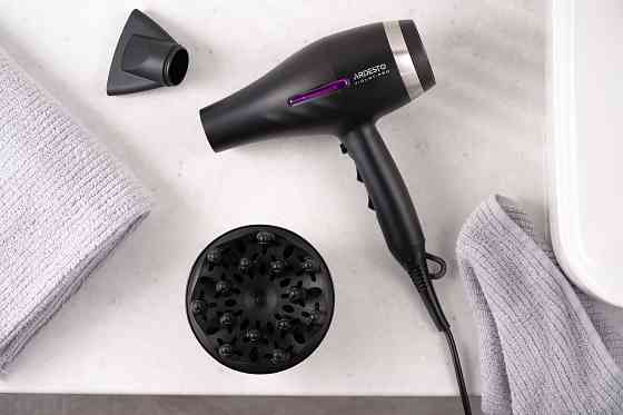 Фен ARDESTO Violet PRO HD-Y223PRO, 1850-2200Вт, 2 швидкості , 3 темп.режими, дифузор, чорний Київ