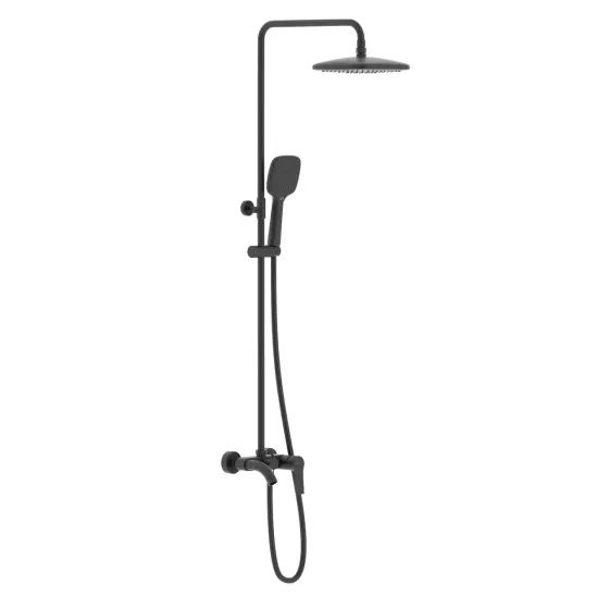 Душова система з виливом Imprese KUCERA t030B03410SR чорна\матова Київ