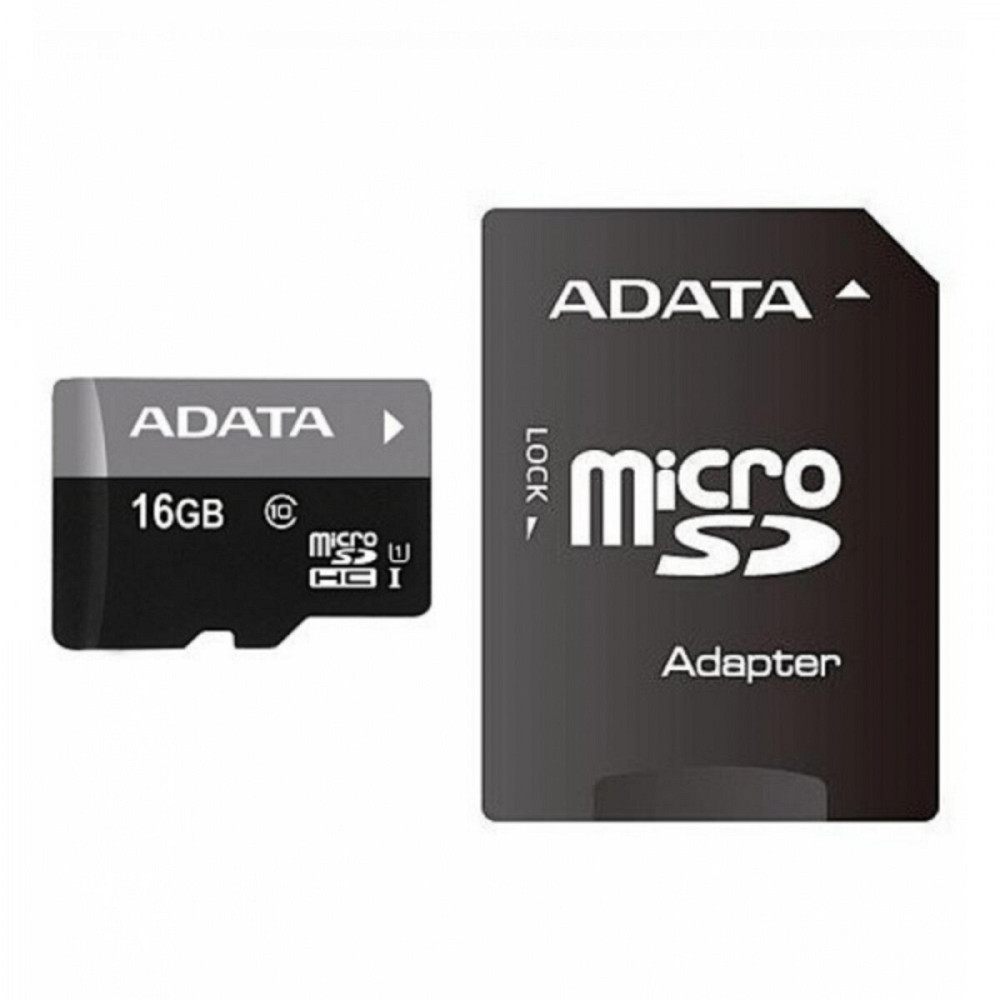 microSDHC (UHS-1) A-DATA Premier 16Gb Class 10 (R-80Mb/s) (adapter SD) Киев - изображение 1