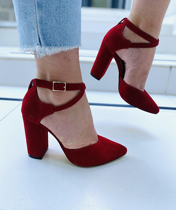 SANTINI Босоніжки жіночі SANTINI 953589-27 червоні (літо, замша натуральна) (3843) Коломыя - изображение 10