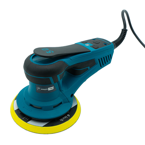 Потужна ексцентрикова шліфувальна машина PROFI-TEC PEGM150-5 BRUSHLESS : 400 Вт, розмір підошви 150 мм Київ