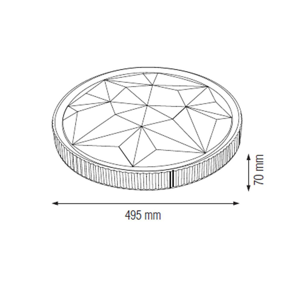 Світильник накладний "AZTEC-48" 48W 4200K (білий) Одеса - фото 4