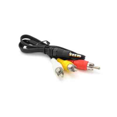 Кабель мультимедійний 3.5mm M to 3xRCA M 0.5m black Voltronic (YT-3.5(M)/3хRCA(M)-0.5m) Вінниця
