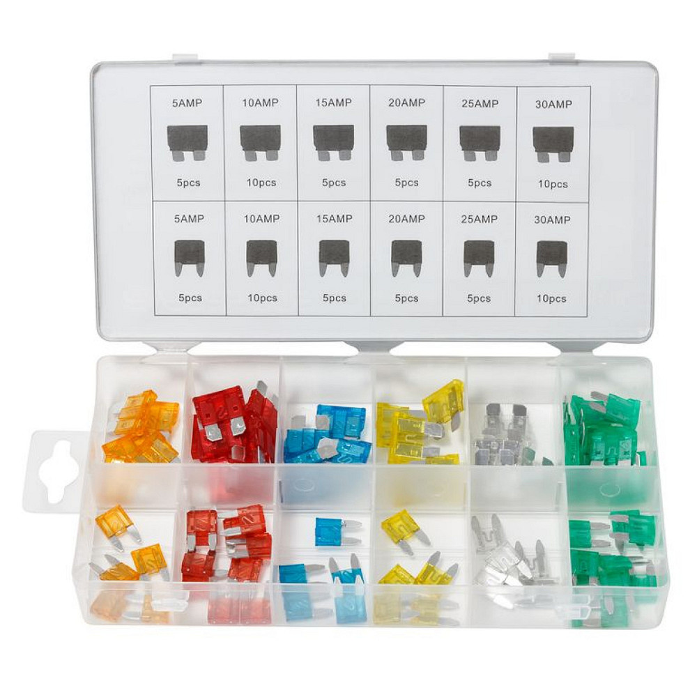 Набір запобіжників плавких прапорцевих (від 5А до 30А), 80 пр. Forsage F-789 Одесса - изображение 2