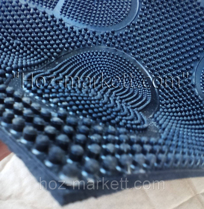 Резиновый коврик Следы средний  75 см х 45 см черный Харьков - изображение 4