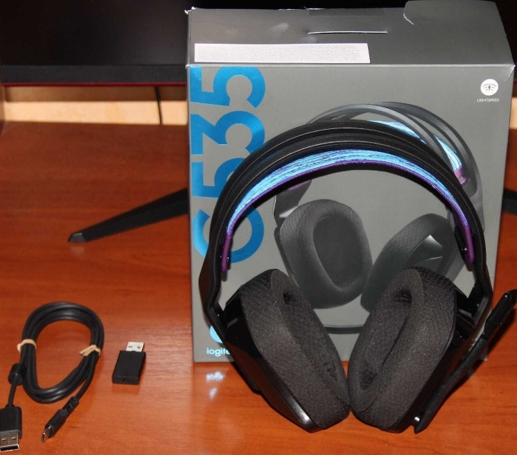 Ігрові навушники з мікрофоном Logitech G535 Lightspeed Black. НОВІ Київ - фото 7