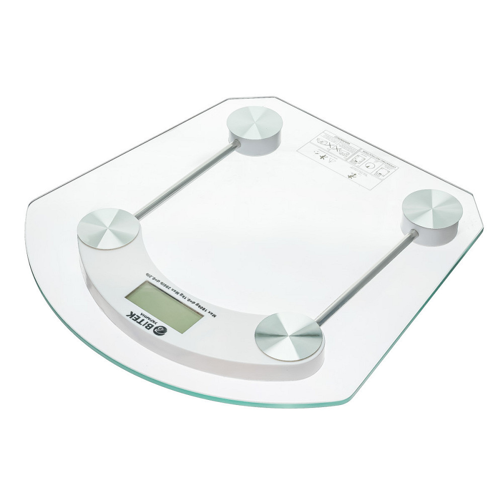 Ваги підлогові прозорі до 180 кг 2003B / квадратні Дніпро - фото 4