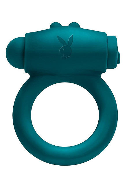 Ерекційне кільце з віброкулею Evolved Playboy Bunny Buzzer, зелене Sex Aura Київ - фото 2