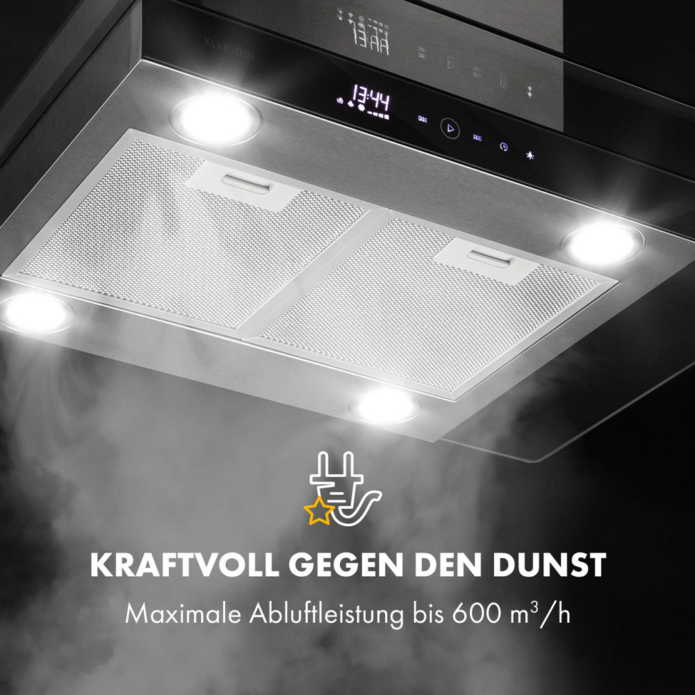 Вытяжка Aurelia 90см 600м³/ч EEC A нержавеющая сталь серебро (Германия, читать описание) Ровно - изображение 5