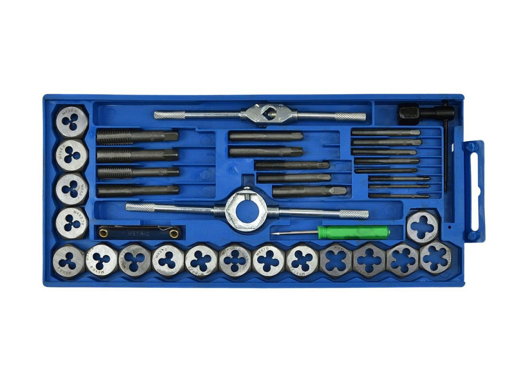 Набір мітчиків і плашок "Keltin" M3-M12, к-т 40 шт. Стрый - изображение 2
