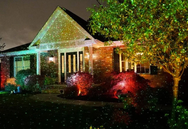 Лазерний проектор Star Shower Motion Laser Light (для будинку і вулиці) Blue Київ - фото 9