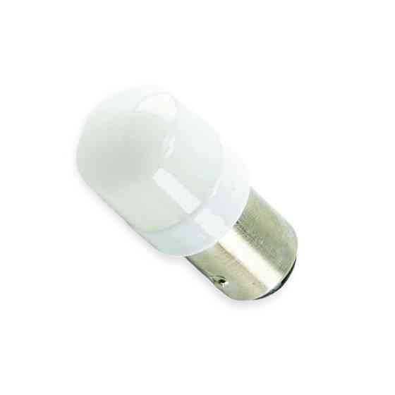 Автолампа світлодіодна А 12-21 5 WHITE 6 SMD 3030 матова ліза з керам.ободом (12-24V) Мукачево