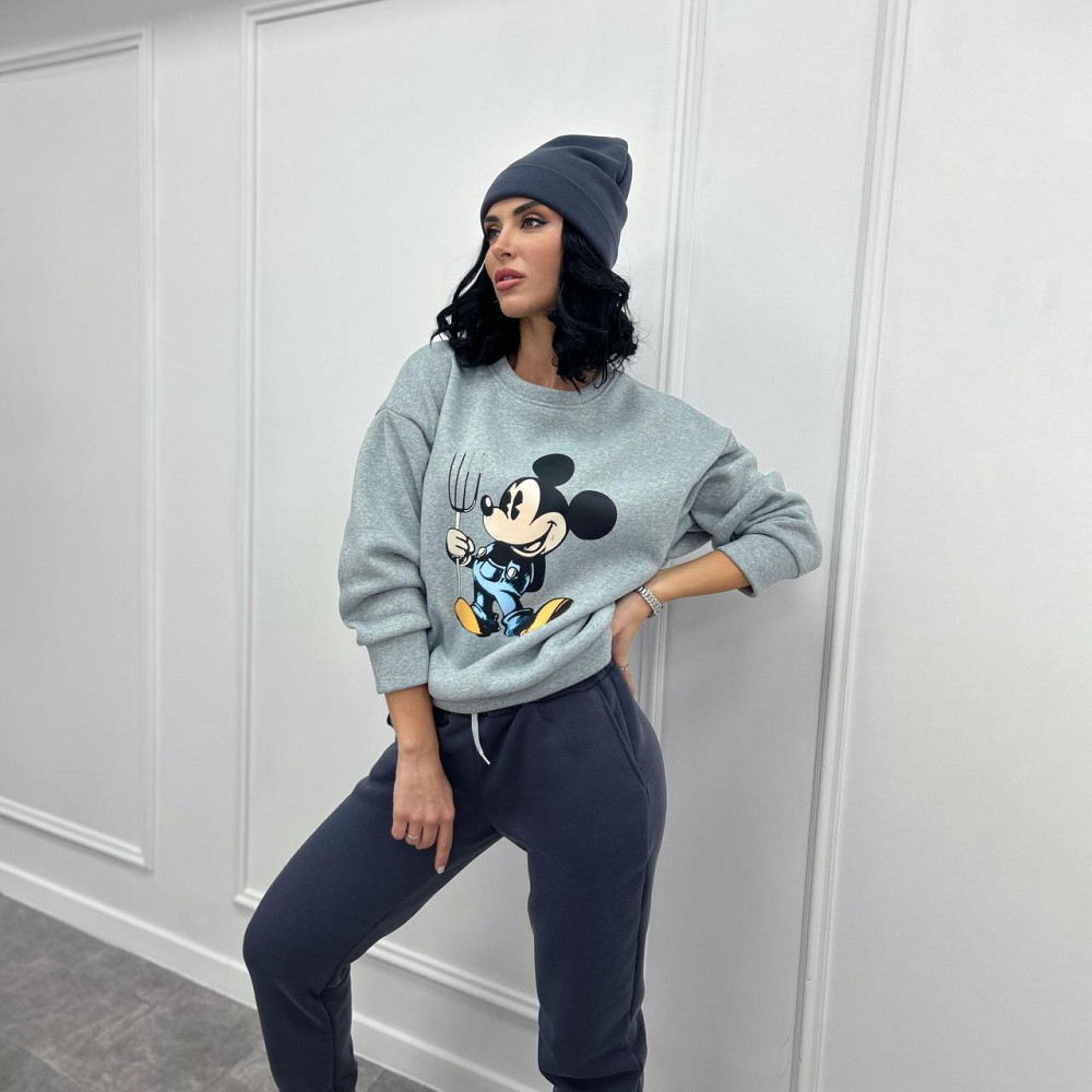 Двухцветный спортивный костюм с шапкой Minnie батал Киев - изображение 5