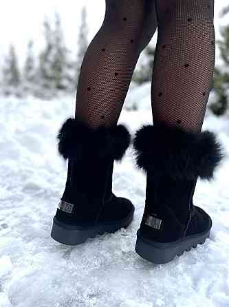 Hengji Угги жіночі HENGJI 5873 чорні (зима, замша натуральна) (5196) 37 Коломия