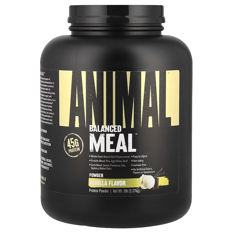 Протеїн Universal Nutrition Animal, Balanced Meal™ Protein Powder, Vanilla 2.27 kg Луцьк - фото 1