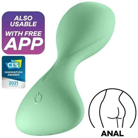 Анальная смарт-пробка с вибрацией Satisfyer Trendsetter Green Sex Aura Киев