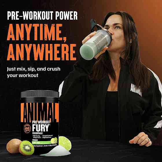 Передтренувальний комплекс Universal Nutrition Animal Fury 510 г, Kiwi Lime Луцьк