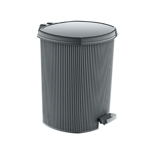 Відро для сміття 11л сірий Line ELIF Житомир - фото 1