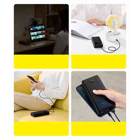 Power bank (Зовнішній акумулятор) Baseus Bipow 20W 10000 mAh PPBD050301 (Чорний) Миколаїв
