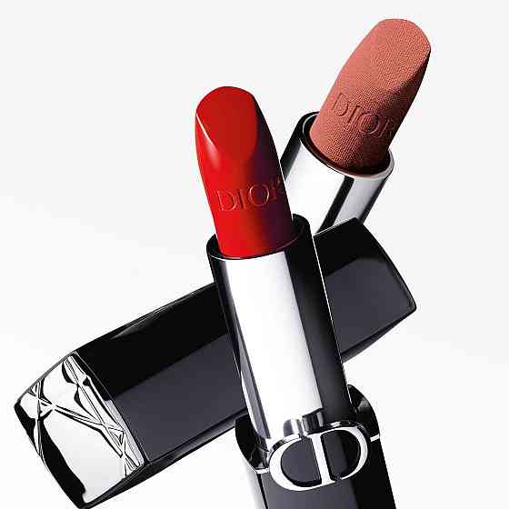 Rouge Dior - Стійка губна помада, зволожуючий квітковий догляд, 2 відтінки, 999 satin (3,5 g) Слов'янськ