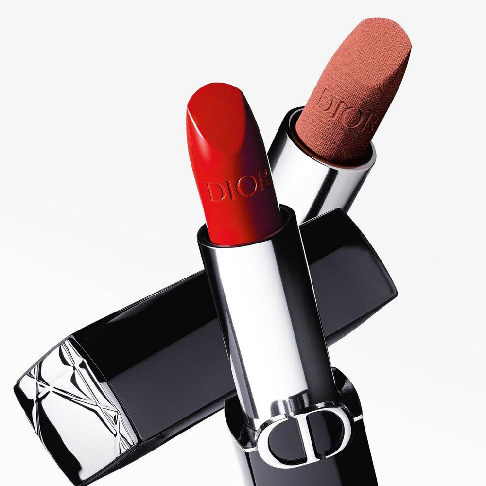 Rouge Dior - Стійка губна помада, зволожуючий квітковий догляд, 2 відтінки, 999 satin (3,5 g) Слов'янськ - фото 6