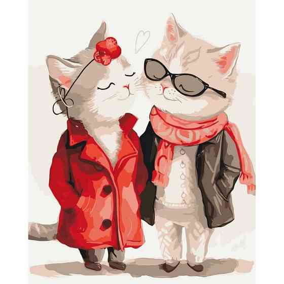 Картина за номерами "Котяче побачення" 11688-AC 40х50 см Вінниця