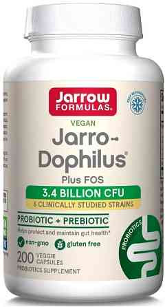 Пробиотики (дофилус) Jarrow Formulas Jarro-Dophilus Plus FOS с ФОС 3.4 млрд КОЕ 200 вег капс Киев