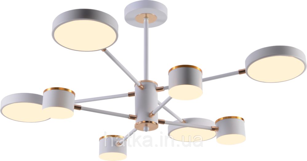 Люстра світлодіодна акрилова Sirius B X13288/8 WT+FGD Київ - фото 4