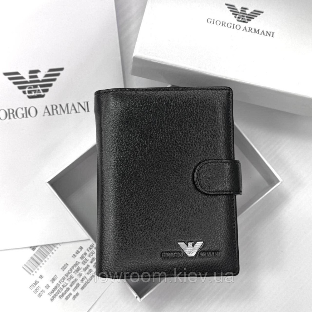 Чоловічий вертикальний брендовий гаманець на кнопці Lacoste (6602) Київ - фото 2